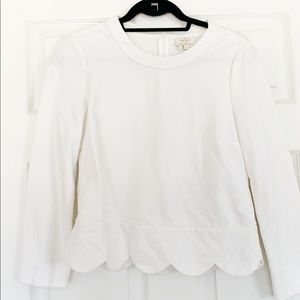 Kate spade scalloped blouse